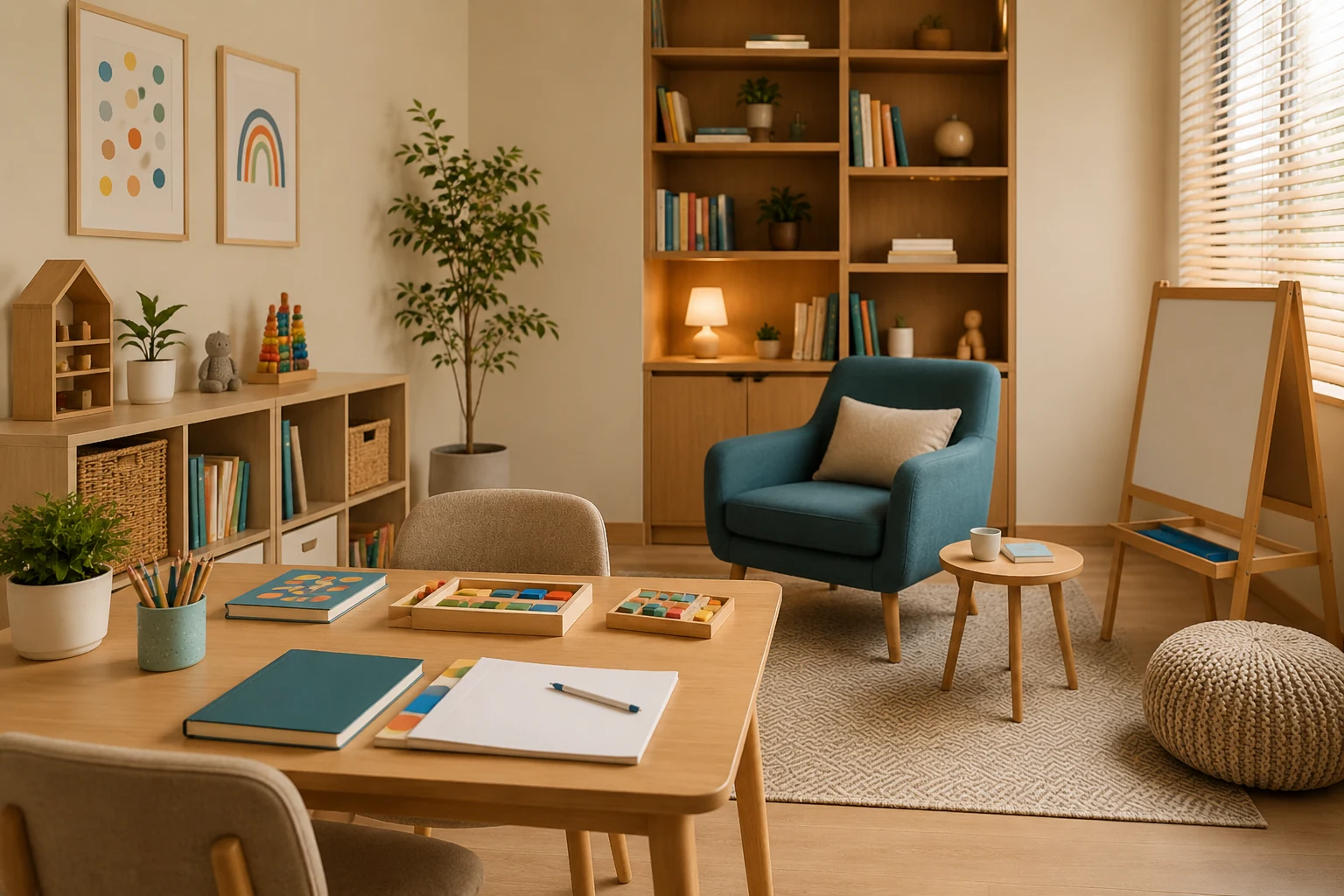 Ambiente acolhedor para psicopedagogia